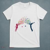 Rainbow Bird Flock Boy And Girl T-Shirt thumb 5