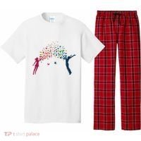 Rainbow Bird Flock Boy And Girl Pajama Set thumb 0