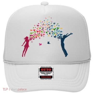 Rainbow Bird Flock Boy And Girl Hat