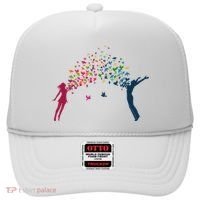 Rainbow Bird Flock Boy And Girl Hat thumb 0
