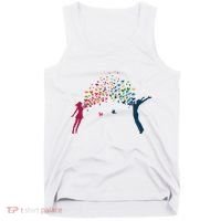 Rainbow Bird Flock Boy And Girl Tank Top thumb 0