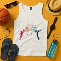 Rainbow Bird Flock Boy And Girl Tank Top thumb 4