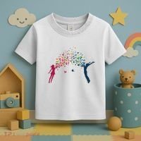 Rainbow Bird Flock Boy And Girl Toddler T-Shirt thumb 3