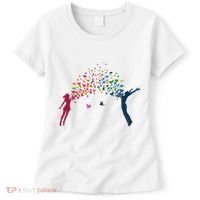 Rainbow Bird Flock Boy And Girl Women's T-Shirt thumb 0