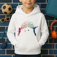 Rainbow Bird Flock Boy And Girl Kids Hoodie thumb 2