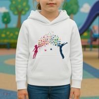 Rainbow Bird Flock Boy And Girl Kids Hoodie thumb 3