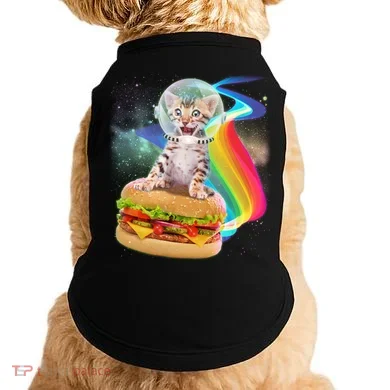 Rainbow Burger Space Cat Doggie Tank