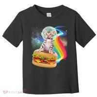 Rainbow Burger Space Cat Toddler T-Shirt thumb 0