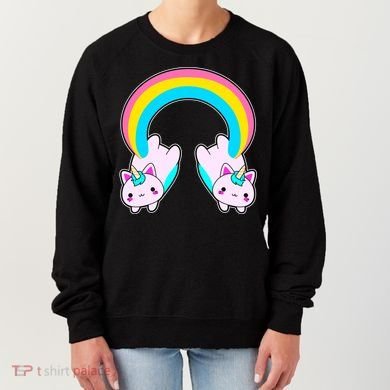 Rainbow Cat Twin Caticorns Women's Sweatshirt