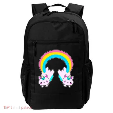Rainbow Cat Twin Caticorns Backpack