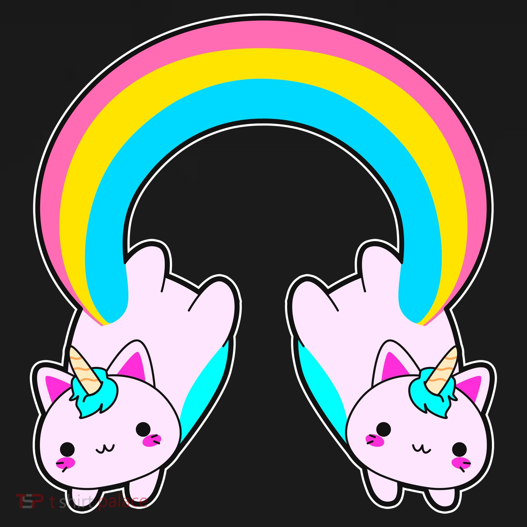 Rainbow Cat Twin Caticorns Pajama Set