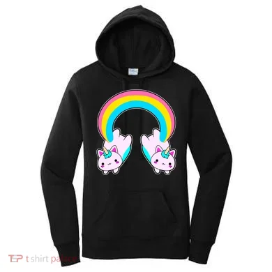 Rainbow Cat Twin Caticorns Women's Hoodie