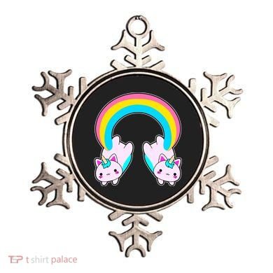 Rainbow Cat Twin Caticorns Ornament