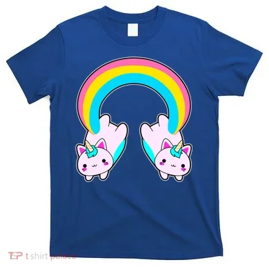 Rainbow Cat Twin Caticorns T-Shirt