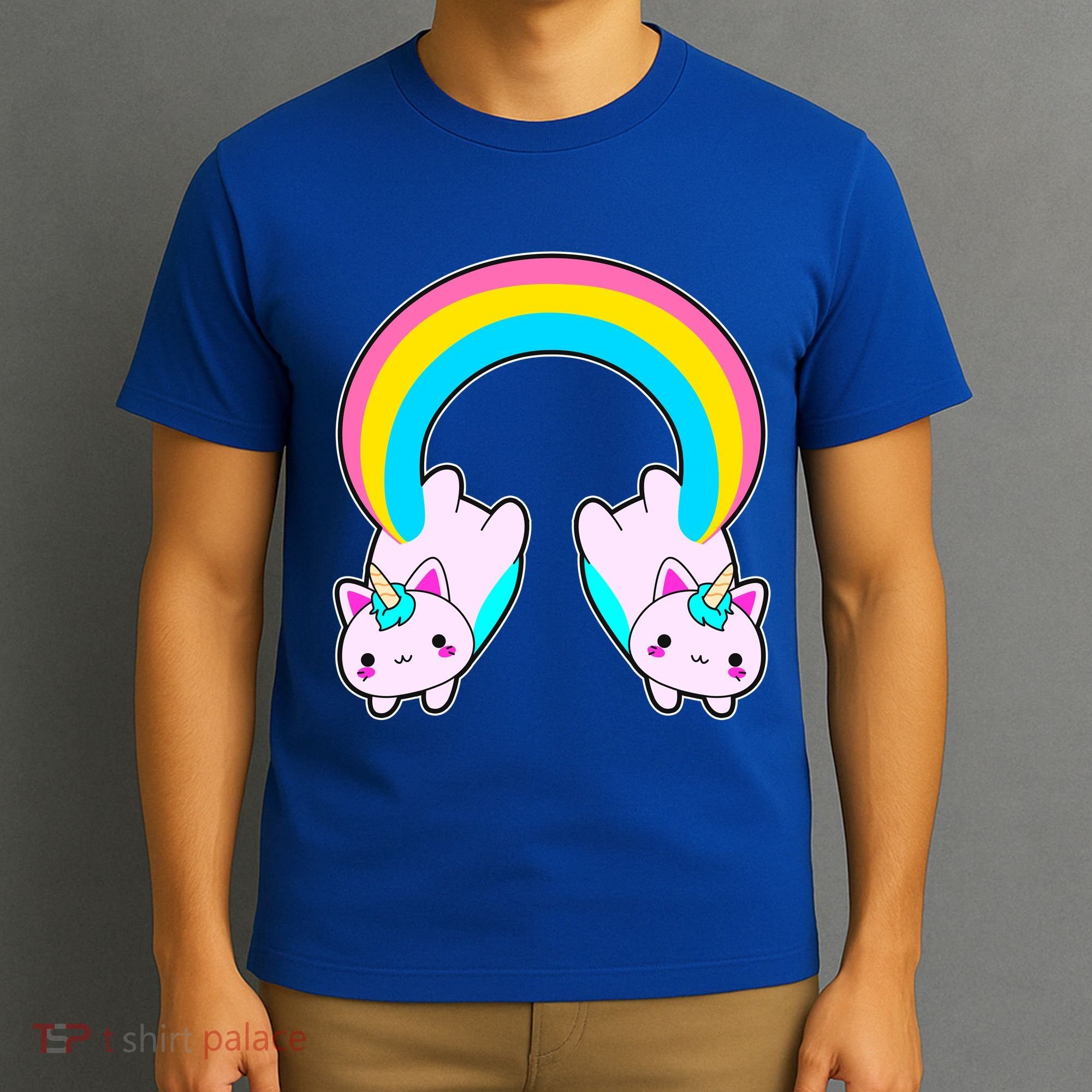 Rainbow Cat Twin Caticorns T-Shirt