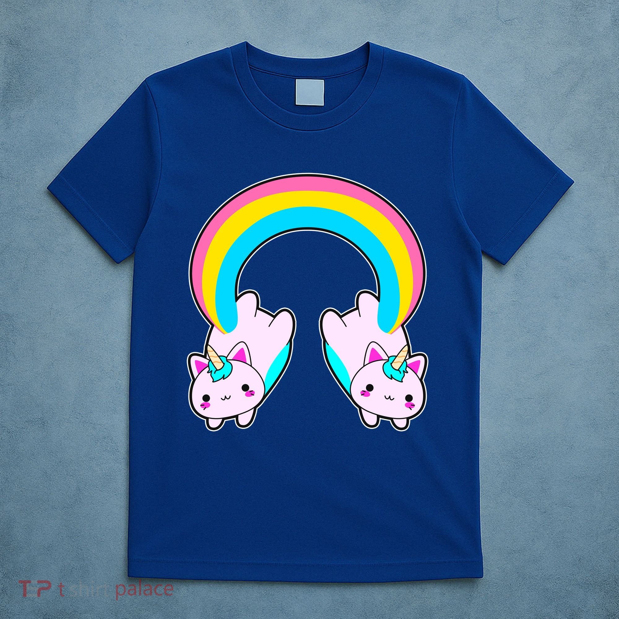 Rainbow Cat Twin Caticorns T-Shirt