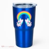 Rainbow Cat Twin Caticorns Tumbler thumb 0