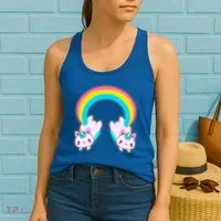 Rainbow Cat Twin Caticorns Women's Tank Top thumb 2