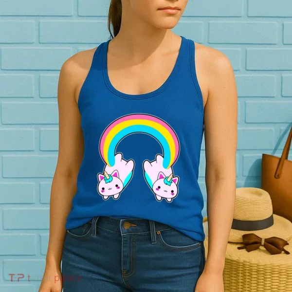Rainbow Cat Twin Caticorns Women's Tank Top
