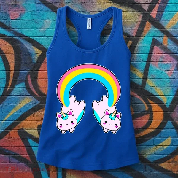 Rainbow Cat Twin Caticorns Women's Tank Top