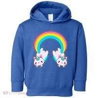 Rainbow Cat Twin Caticorns Toddler Hoodie thumb 0