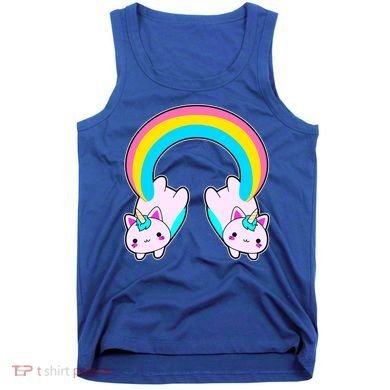 Rainbow Cat Twin Caticorns Tank Top