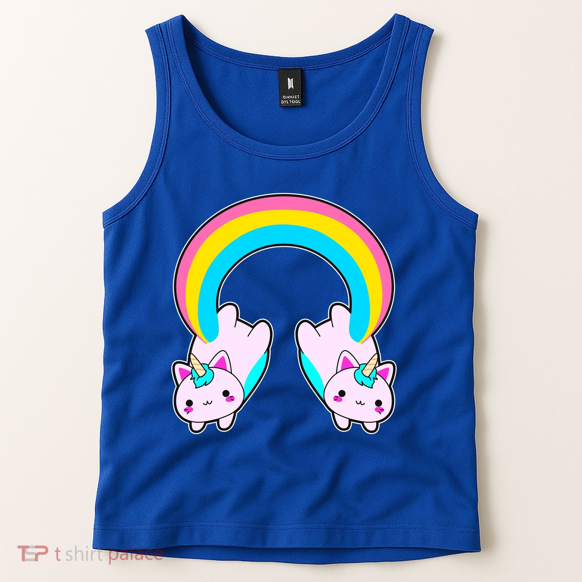 Rainbow Cat Twin Caticorns Tank Top