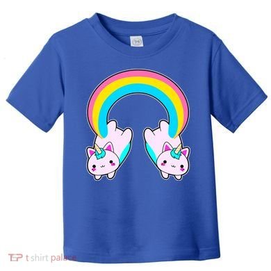 Rainbow Cat Twin Caticorns Toddler T-Shirt