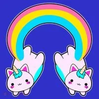 Rainbow Cat Twin Caticorns Women's Long Sleeve Shirt thumb 2