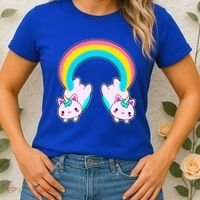 Rainbow Cat Twin Caticorns Women's T-Shirt thumb 2