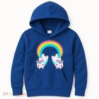 Rainbow Cat Twin Caticorns Kids Hoodie thumb 0