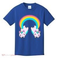 Rainbow Cat Twin Caticorns Kids T-Shirt thumb 0