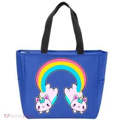 Rainbow Cat Twin Caticorns Tote Bag