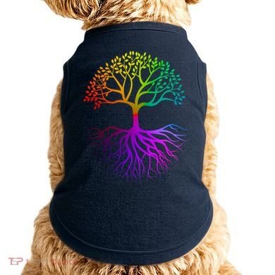 Rainbow Colorful - Tree Of life Doggie Tank