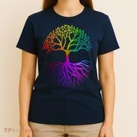 Rainbow Colorful - Tree Of life T-Shirt thumb 4