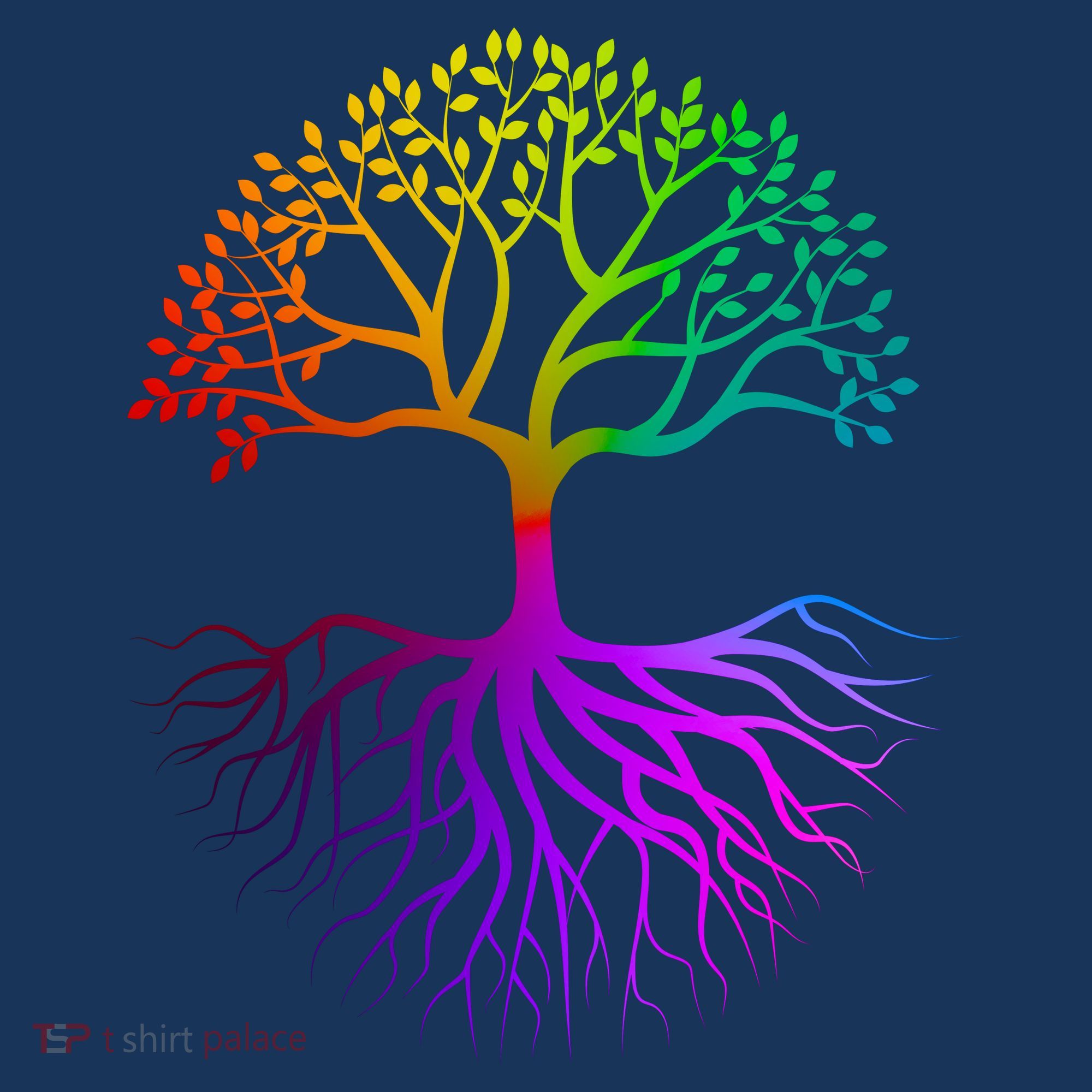 Rainbow Colorful - Tree Of life T-Shirt
