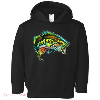 Rainbow Colorful Bass Toddler Hoodie
