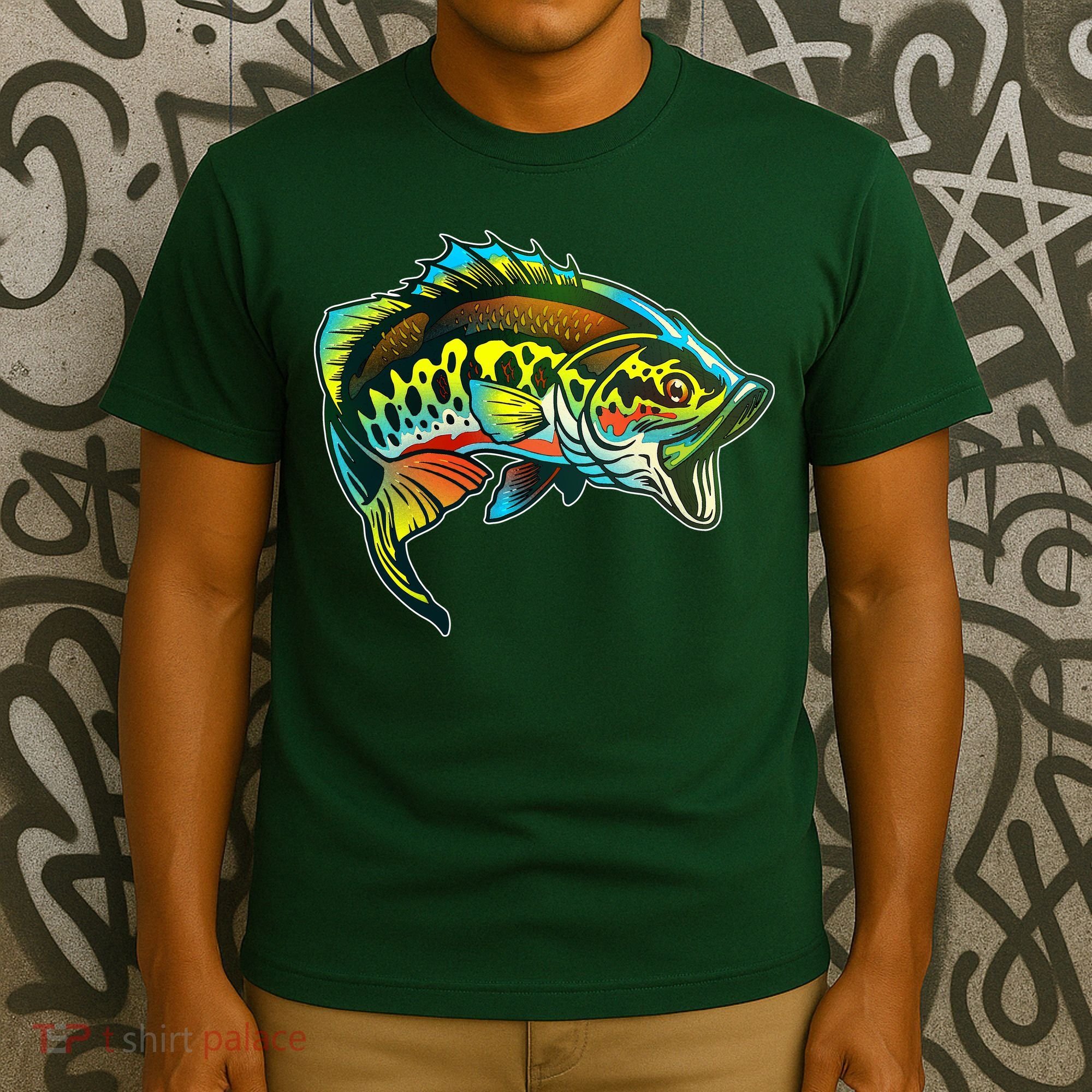 Rainbow Colorful Bass T-Shirt