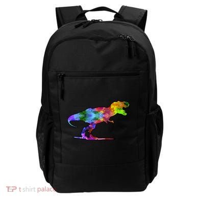 Rainbow Colorful Trex Dinosaur Backpack