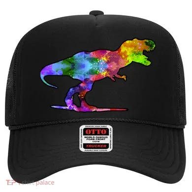 Rainbow Colorful Trex Dinosaur Hat