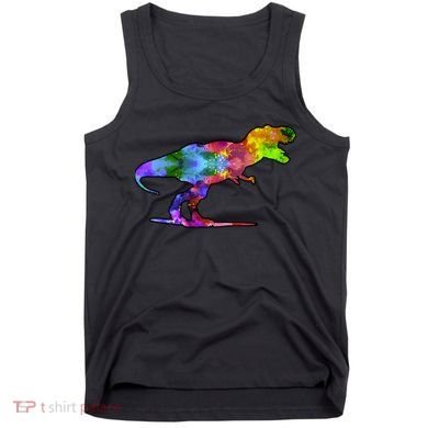 Rainbow Colorful Trex Dinosaur Tank Top