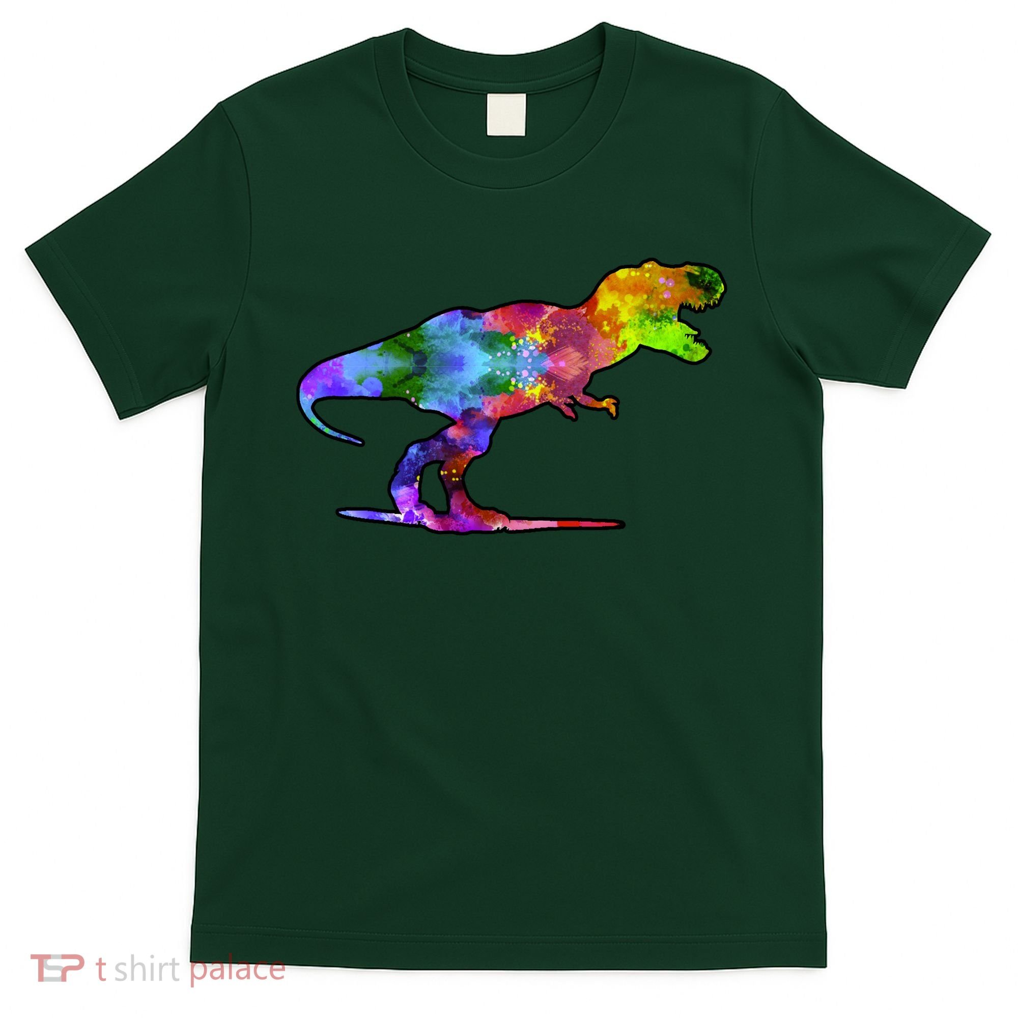 Rainbow Colorful Trex Dinosaur T-Shirt