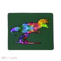 Rainbow Colorful Trex Dinosaur Mousepad thumb 0
