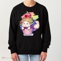 Rainbow Cupcake Kitten Cute Cat Women's Sweatshirt thumb 0