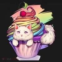 Rainbow Cupcake Kitten Cute Cat Doggie Tank thumb 4