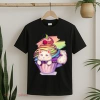 Rainbow Cupcake Kitten Cute Cat T-Shirt thumb 2