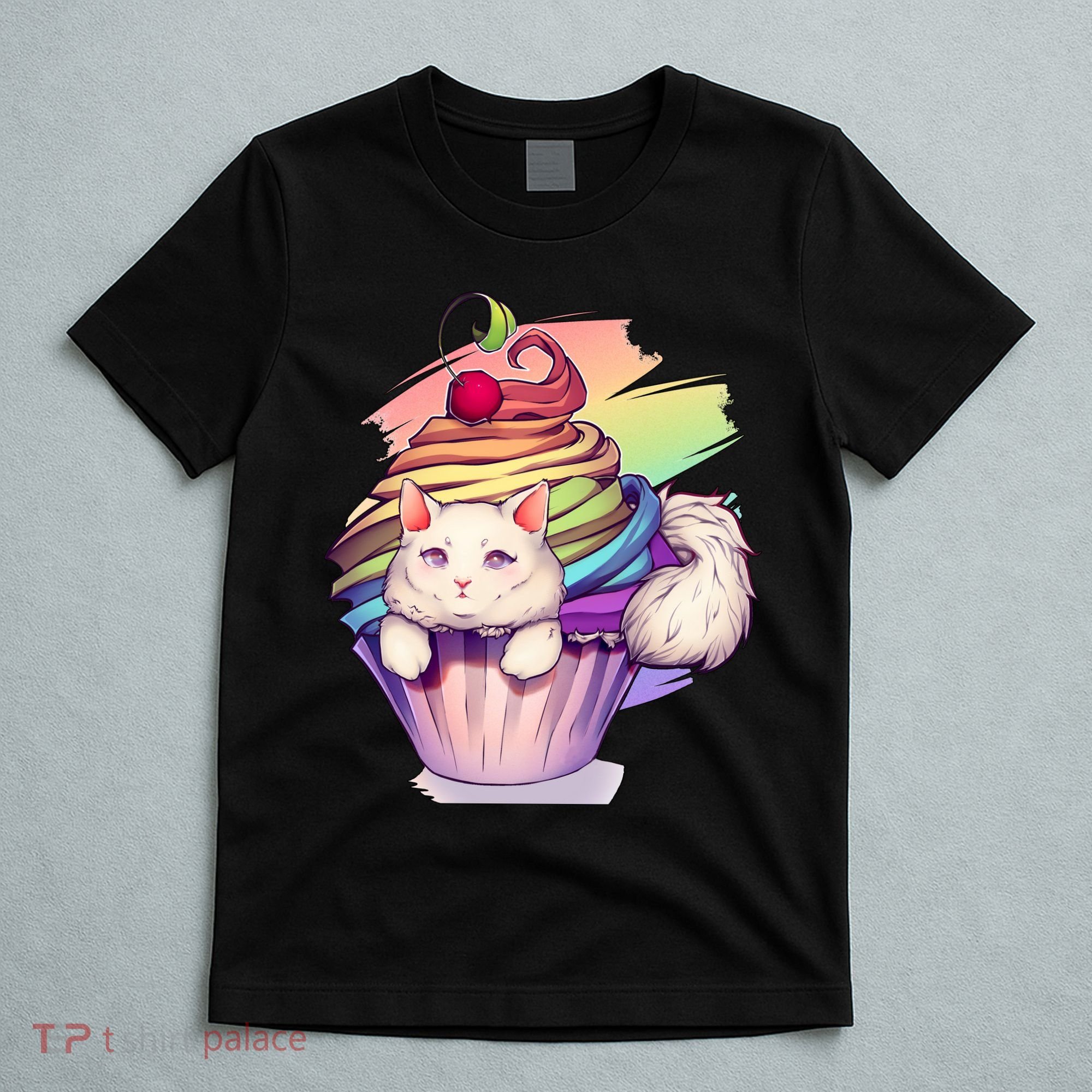 Rainbow Cupcake Kitten Cute Cat T-Shirt