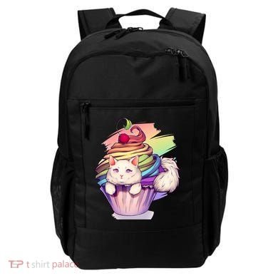 Rainbow Cupcake Kitten Cute Cat Backpack
