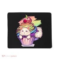 Rainbow Cupcake Kitten Cute Cat Mousepad thumb 0