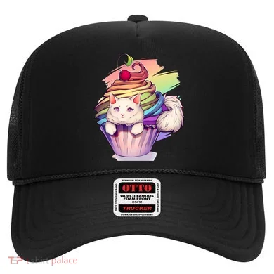 Rainbow Cupcake Kitten Cute Cat Hat